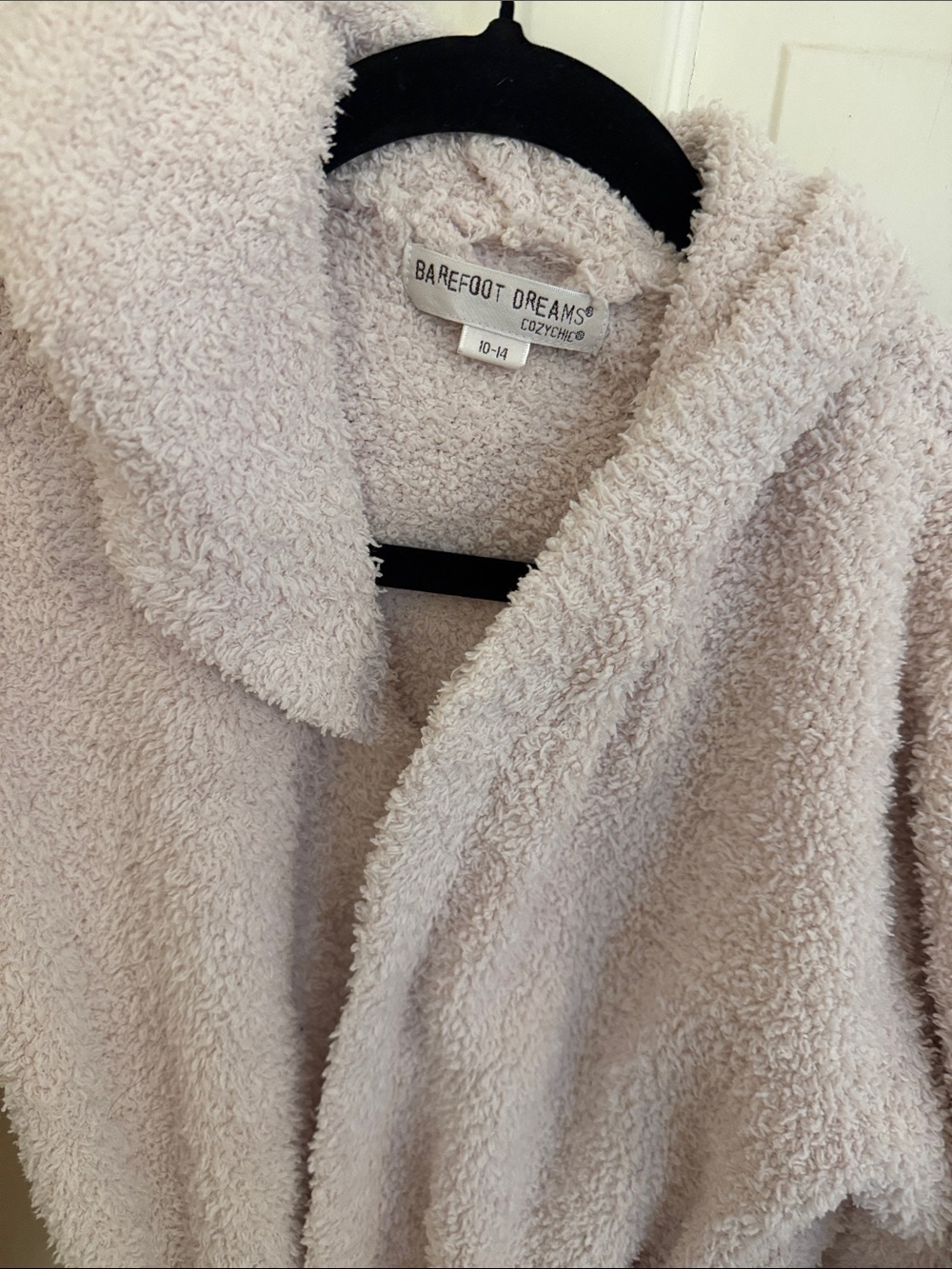 Barefoot Dreams CozyChic kids robe size 10/14 small stain